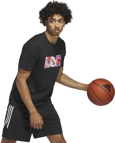 adidas Performance-T-shirt de basketball graphique Lil' Stripe-2