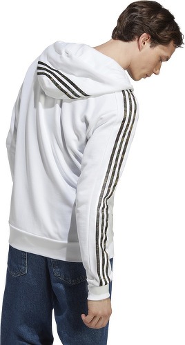 adidas Sportswear-Veste à capuche zippée 3 bandes Essentials-4