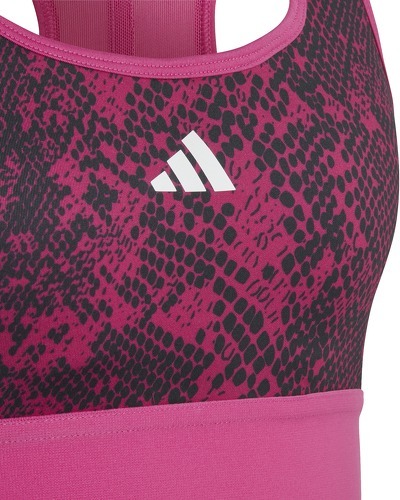 adidas Sportswear-Brassière de sport matelassée à imprimé animal AEROREADY PowerReact-3