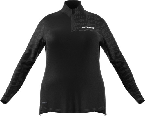 adidas Performance-T-shirt à manches longues et demi-zip Terrex Multi (Grandes tailles)-3