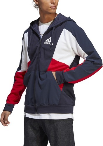 adidas Sportswear-Veste à capuche entièrement zippée Essentials Colorblock-4