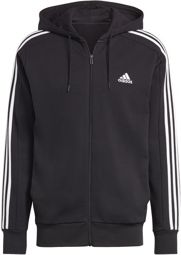 adidas Sportswear-Veste à capuche zippée 3 bandes Essentials-3