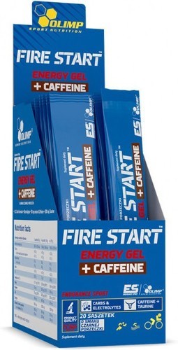 Olimp Sport Nutrition-Fire Start Energy Gel + Caffeine (20x36g) [CASSIS]-0
