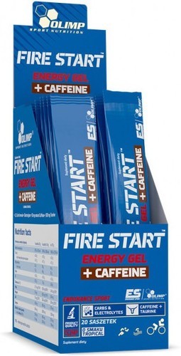 Olimp Sport Nutrition-Fire Start Energy Gel + Caffeine (20x36g) [TROPICAL]-0