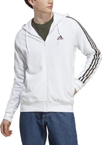 adidas Sportswear-Veste à capuche zippée 3 bandes Essentials-2