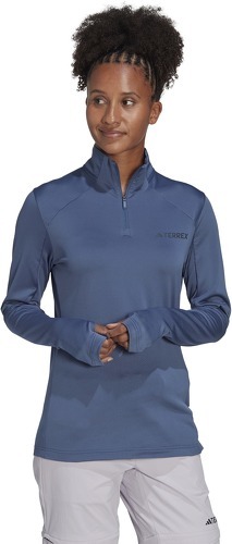 adidas Performance-Sweat-shirt à 1/2 zip en molleton Terrex Multi-4