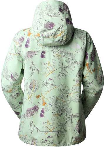 THE NORTH FACE-The North Face W Higher Run Giacca Lime Cream Valley Floor Print-1