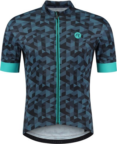 Rogelli-Maillot Manches Courtes Velo Rubik - Homme - Gris/Turquoise-image-1