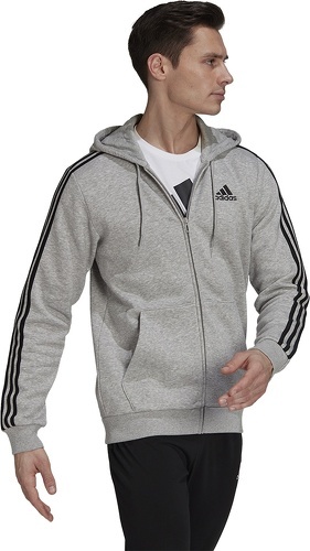 adidas Sportswear-Veste à capuche Essentials Fleece 3-Stripes Full-Zip-3