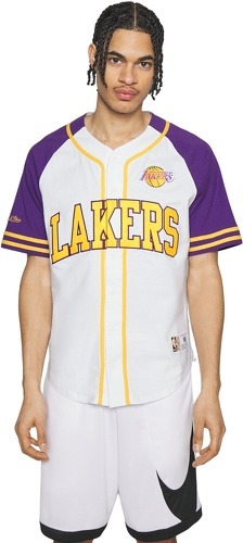 Mitchell & Ness-Maillot Los Angeles Lakers Practice Day Button Front-1