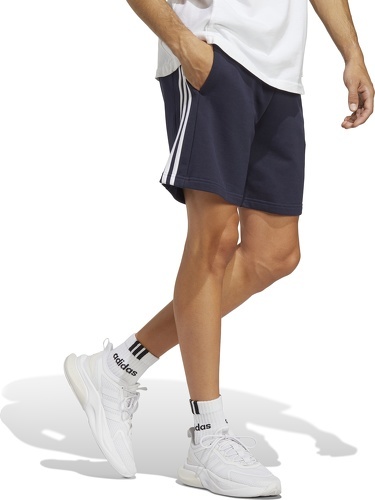 adidas Sportswear-Short à 3 bandes en moleton Essentials-2