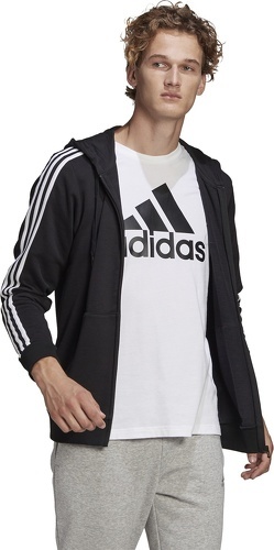 adidas Sportswear-Veste à capuche Essentials French Terry 3-Stripes Full-Zip-3