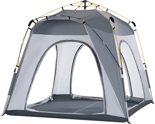 Outsunny-Tente de camping 4 personnes dim. 2,4L x 2,4l x 1,95H m-3