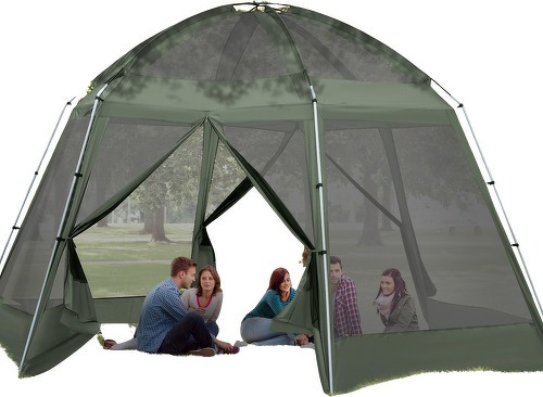Outsunny-Tente de camping 6-8 personnes dim. 493L x 493L x 240H cm-1