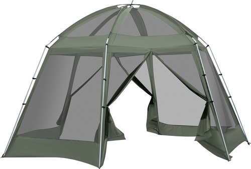 Outsunny-Tente de camping 6-8 personnes dim. 493L x 493L x 240H cm-3