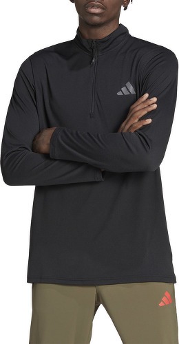 adidas Performance-T-shirt training à manches longues et zip 1/4 Train Essentials Seasonal-0