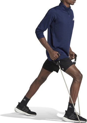 adidas Performance-T-shirt training à manches longues et zip 1/4 Train Essentials Seasonal-2