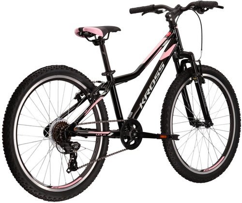 KROSS-Vélo VTT fille enfant LEA JR 1.0  noir/gris/rose 24''-1