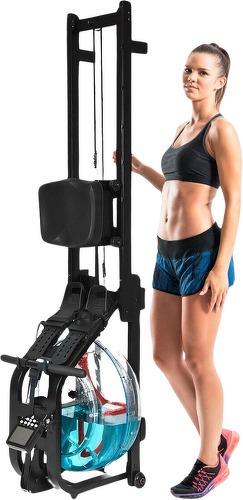 Clover Fitness-Rameur À Eau Clover Fitness Aquarower Cf223 Ecran Lcd 16 Niveaux De Résistance-1