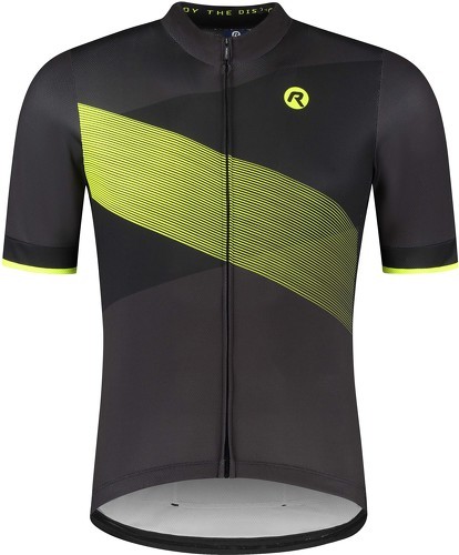 Rogelli-Maillot Manches Courtes Velo Groove - Homme - Gris/Jaune-image-1