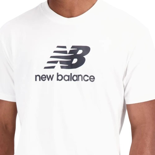 NEW BALANCE-Essentials Stacked Logo Manches Courtes Tee-1