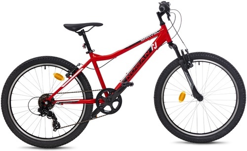 Nogan-Vélo VTT Enfant Nogan Gravel GO Suspension - 24 pouces - Signal Red-0