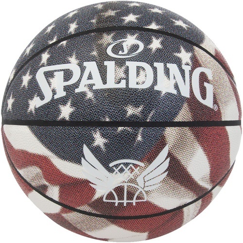SPALDING-Ballon de Basketball Spalding Rubber Stars & Stripes-image-1