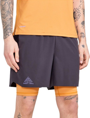 CRAFT-Craft Pro Trail 2 In 1 Short Slate Short Running-4