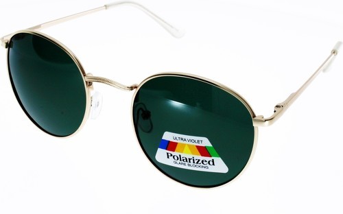 Ad Sol-Lunettes De Soleil Polarisées Rondes Mixtes Ad Sol Pz2326 Métal ,Verre Vert-0