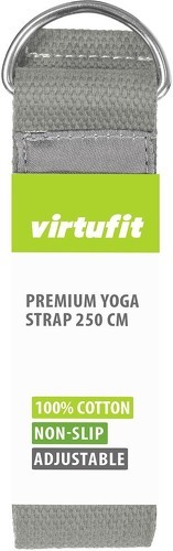 VirtuFit-Ceinture De Yoga Premium Coton 250 Cm Naturel-1