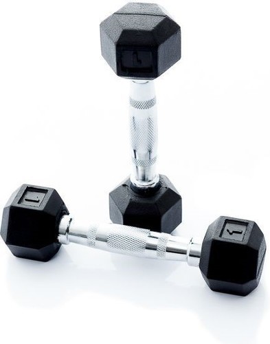 Muscle Power-Haltère Hexa de 1 à 25 Kg - A l'unité-0