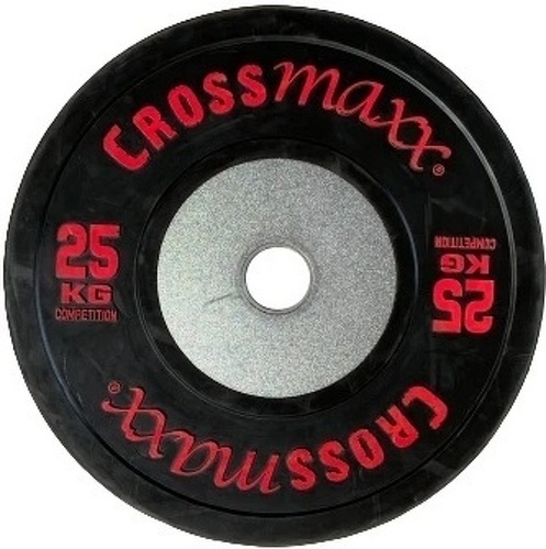 Lifemaxx-Crossmaxx Competition Bumper Plate - Plaque de poids - Noir - 50 mm - 25 kg-image-1