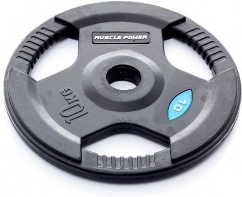 Muscle Power-Plaque De Poids En Caoutchouc 50 Mm 10 Kg-0