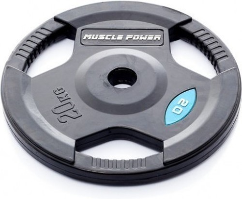 Muscle Power-Plaque De Poids En Caoutchouc 50 Mm 20 Kg-0