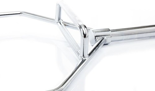 Muscle Power-Barre hexagonale olympique Muscle Power - Chrome - 160 cm-1
