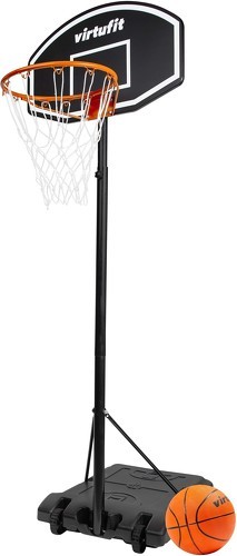 VirtuFit-Poteau de Basket Ajustable  - 170 à 215 cm - Avec Ballon et Pompe-0