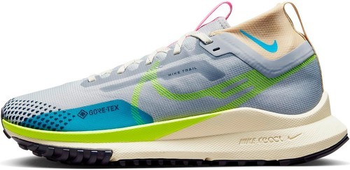 NIKE-Chaussure de course à pied Nike femme React Pegasus Trail IV GORE-TEX grise/jaune fluo-image-1