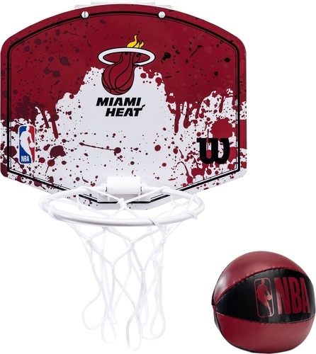 WILSON-Mini panier de Basketball Wilson NBA des Miami HEAT-image-1