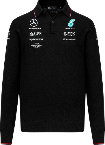 MERCEDES AMG PETRONAS MOTORSPORT-Polo manche longue Mercedes-AMG Petronas Motorsport Officiel Formule 1-image-1