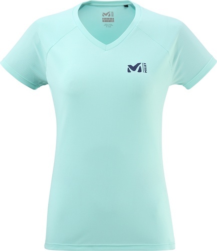 Millet-T-shirt fusion manches courtes bleu/beige-image-1