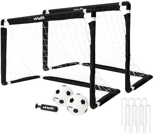 VirtuFit-Ensemble De But De Soccer Pour Avec Ballon Et Pompe 92 X 64 Cm-0