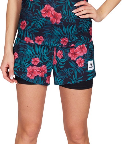 Saysky-Saysky Wmns Flower 2 In 1 Pace Shorts 3" Damen Flower-image-1