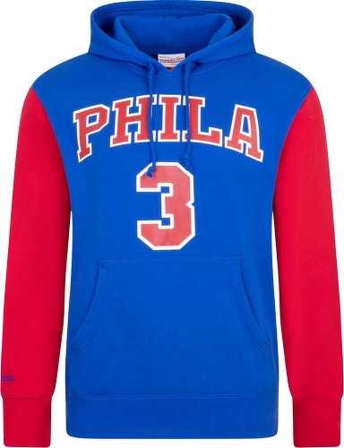 Mitchell & Ness-M&N Fleece Nba Hoody Philadelphia 76Ers Allen Iverson-0