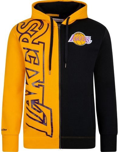 Mitchell & Ness-Mitchell & Ness Fleece Zip Hoody Nba Los Angeles Lakers-0