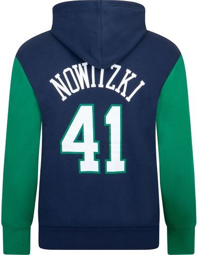 Mitchell & Ness-M&N Fleece Nba Hoody Dallas Mavericks Dirk Nowitzki-1