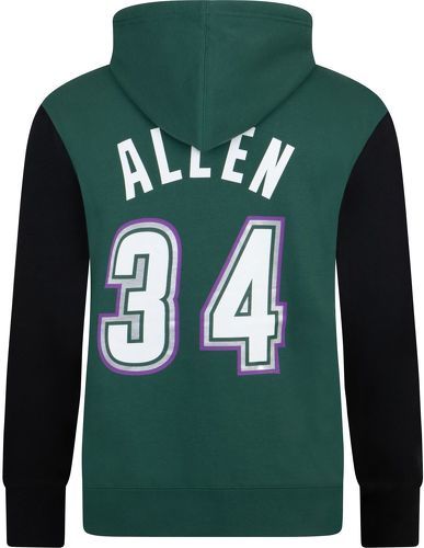 Mitchell & Ness-M&N Fleece Nba Hoody Milwaukee Bucks Ray Allen-1