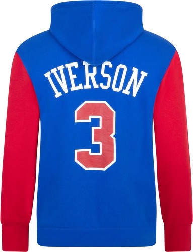 Mitchell & Ness-M&N Fleece Nba Hoody Philadelphia 76Ers Allen Iverson-1