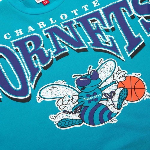 Mitchell & Ness-Mitchell & Ness Fashion Fleece Pullover Charlotte Hornets-2