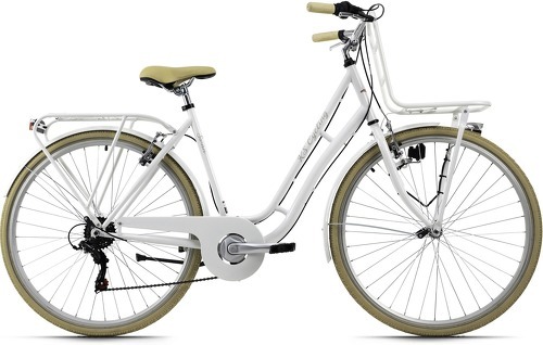 KS Cycling-Swan Blanc roues 28 pouces Porte-Bagages Avant (cadre 51cm) - Vélo de ville-1