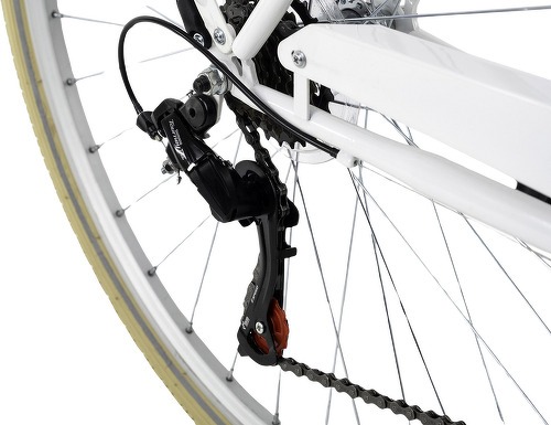 KS Cycling-Swan Blanc roues 28 pouces Porte-Bagages Avant (cadre 51cm) - Vélo de ville-3
